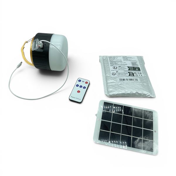 Multi Mode Solar Lamp, 5 V 10 W Rechargeable with Remote Control