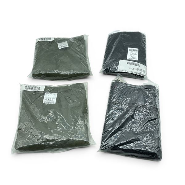 T-Shirt Size 3XLg X 4, 2 Black and 2 ODG
