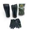 Image 1 : Parklands Knee Pads, Turtle Skin Gloves Size Med, British Army 12 1/2" Leather Gaiters
