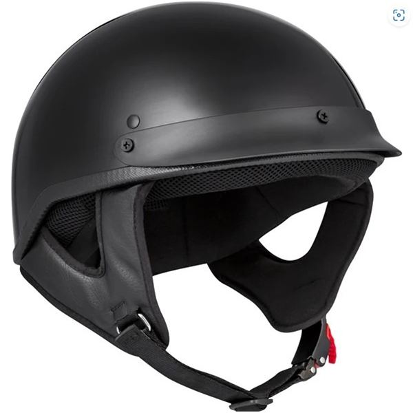 CKX Bullet Half Medium Helmet Solid Black, New