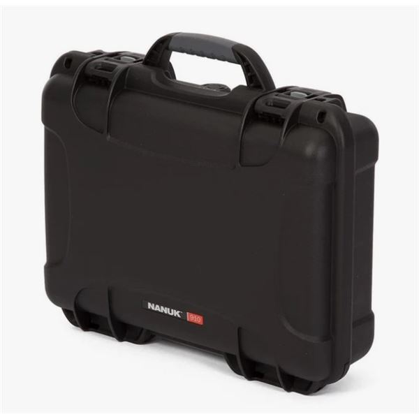 Nanuk 910 Lightweight 14" x 11" x 4.5" Case With Foam, Black, New
