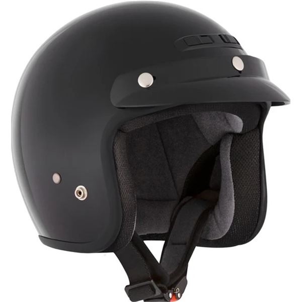 CKX VG200 Open Faced Large Solid Black Helmet, New