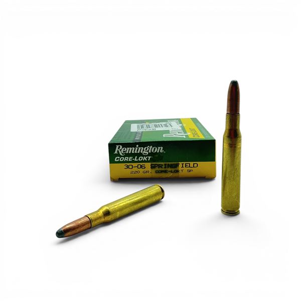 Remington CoreLokt 30-06 SPRG 220 Grain SP Ammunition, 20 Rounds