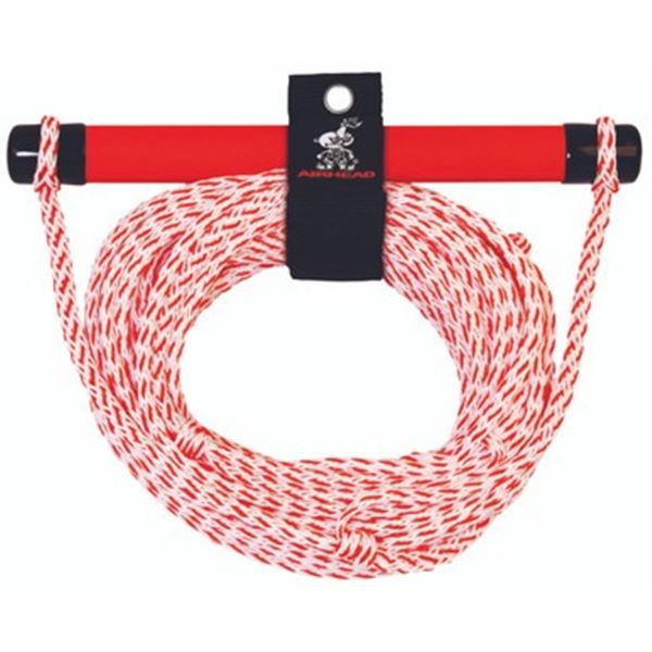 Airhead Ski Rope With EVA Handle, Red/White, New