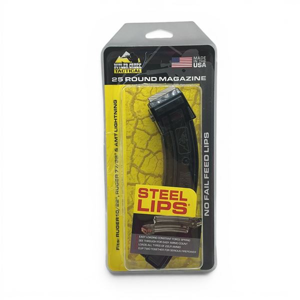Butler Creek Tactical 22 LR Ruger 10/22 Ruger 77/22 and AMT Lighting Pinned To 10 Round Magazine