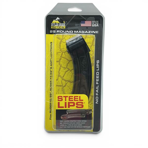 Butler Creek Tactical 22 LR Ruger 10/22 Ruger 77/22 and AMT Lighting Pinned To 10 Round Magazine
