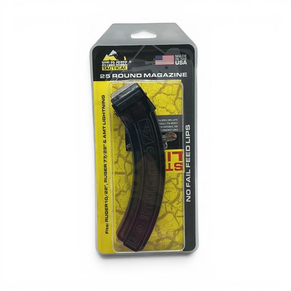 Butler Creek Tactical 22 LR Ruger 10/22 Ruger 77/22 and AMT Lighting Pinned To 10 Round Magazine