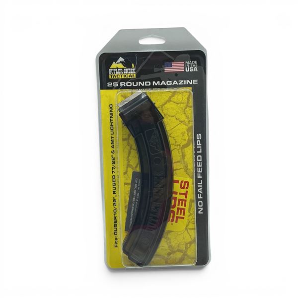 Butler Creek Tactical 22 LR Ruger 10/22 Ruger 77/22 and AMT Lighting Pinned To 10 Round Magazine