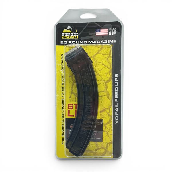 Butler Creek Tactical 22 LR Ruger 10/22 Ruger 77/22 and AMT Lighting Pinned To 10 Round Magazine