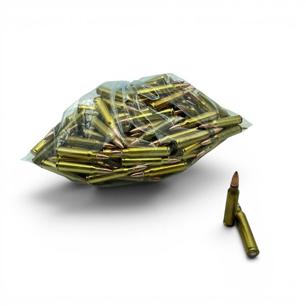 Loose Reloaded 223 Rem 55 Grain Ammunition, Approx 100 Rounds