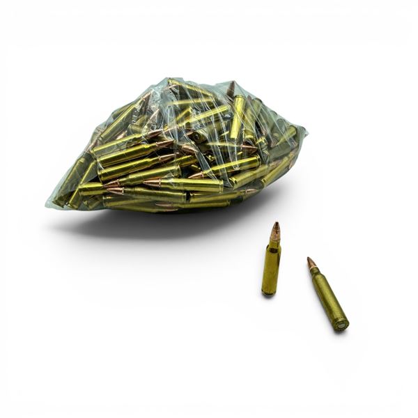Loose Reloaded 223 Rem 55 Grain Ammunition, Approx 100 Rounds