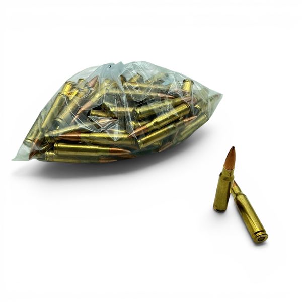 Loose Reloaded 308 Win 200 Grain Ammunition, Approx 50 Rounds
