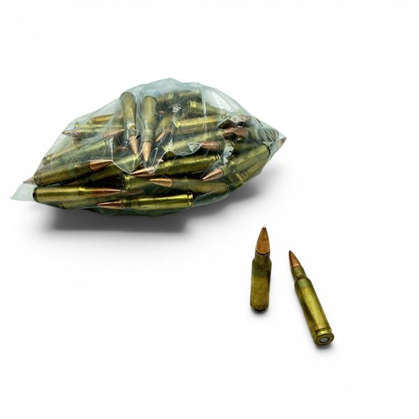 Loose Reloaded 308 Win 200 Grain Ammunition, Approx 50 Rounds