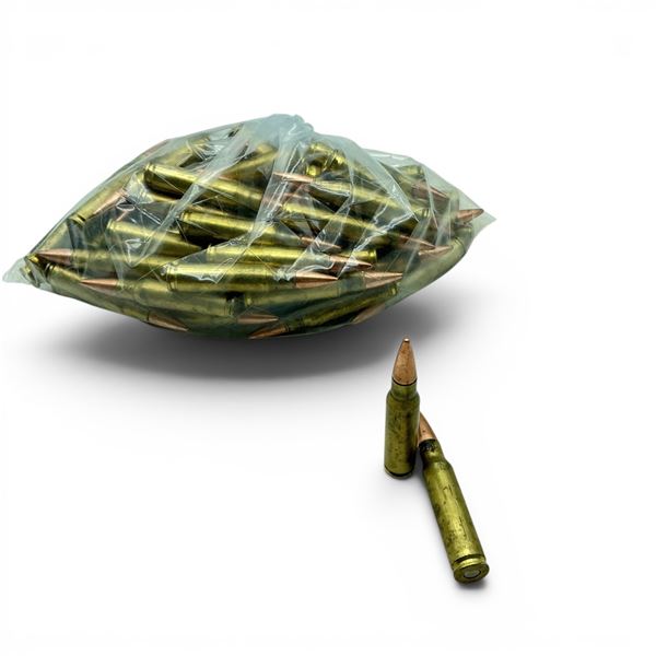 Loose Reloaded 308 Win 200 Grain Ammunition, Approx 50 Rounds