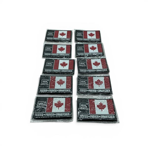 Glock Canada Flag Velcro Patch X10