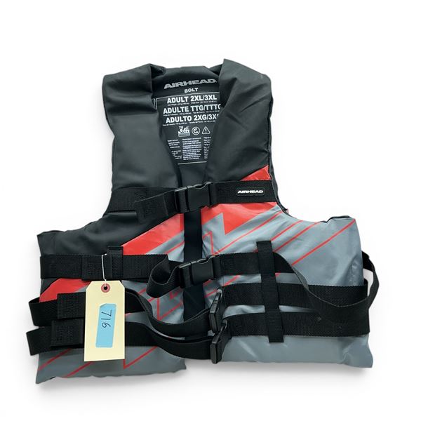 Airhead Bolt Adult 2XL/ 3XL Lifejacket, New