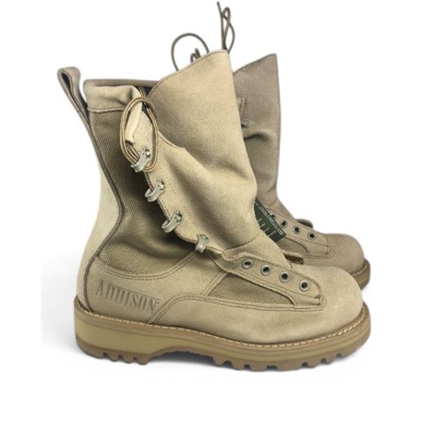 1x Addison US Combat Boots Temperate Weather Tan Size 13 1/2 W