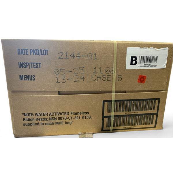 1x US MRE Case of 12 Menu A
