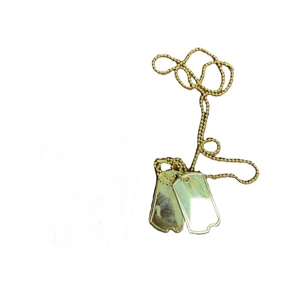 20X Dog tags  Gold Color