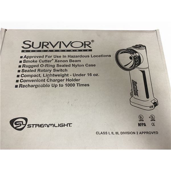 1x Streamlight 90264: Yellow Survivor W/ 12V DC Fast Charger