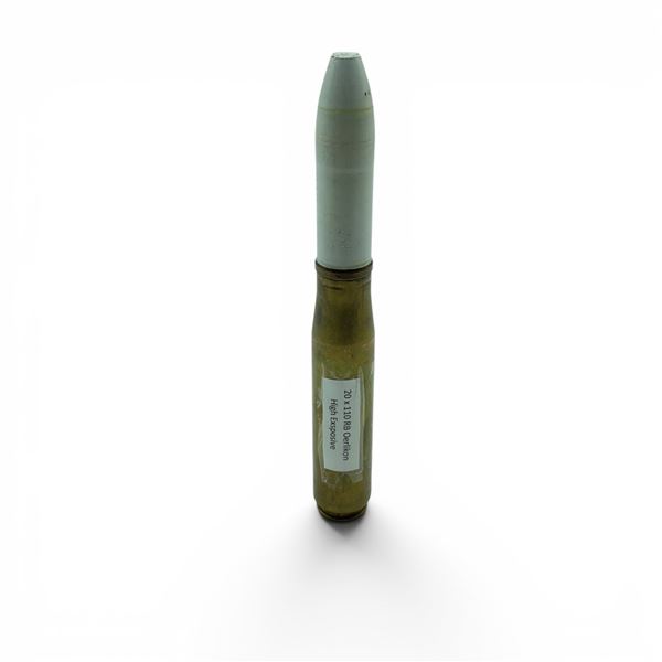 Oerlikon RB 20 X 110 American High Explosive White Loaded Round