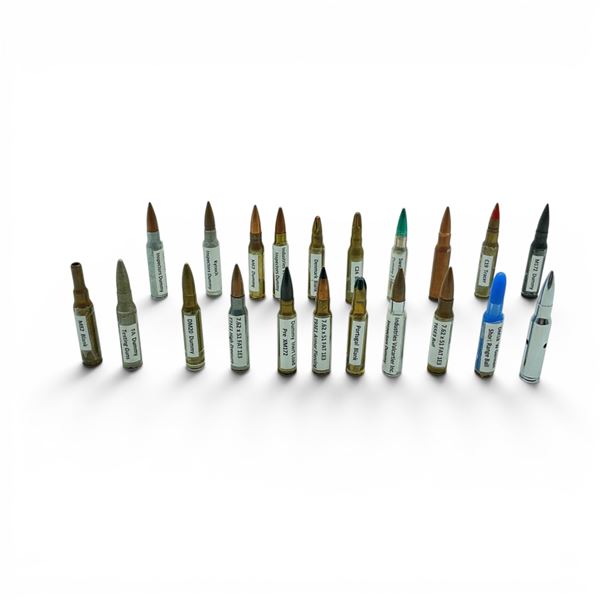 Assorted, Marked 7.62 X 51 mm Dummy Rounds, Etc