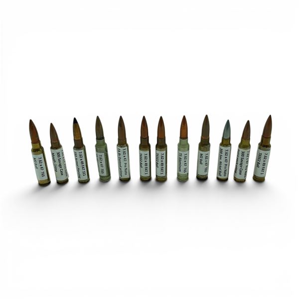 Assorted Pre Nato Rounds, Marked with What They Are X 12