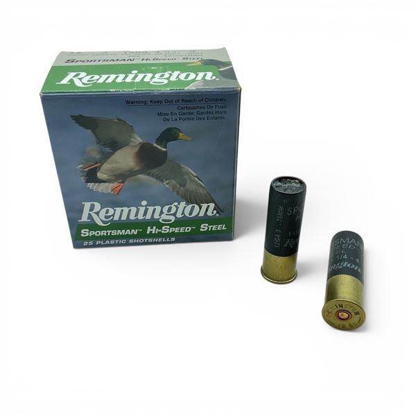 Remington Sportsman Hi-Speed Steel 12 Ga 3" #4 Ammunition, 25 Rounds