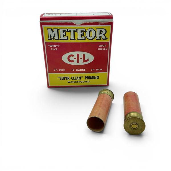 CIL Meteor 12 Ga 2 3/4" Primed Empty Shot Shells, 25 Qty