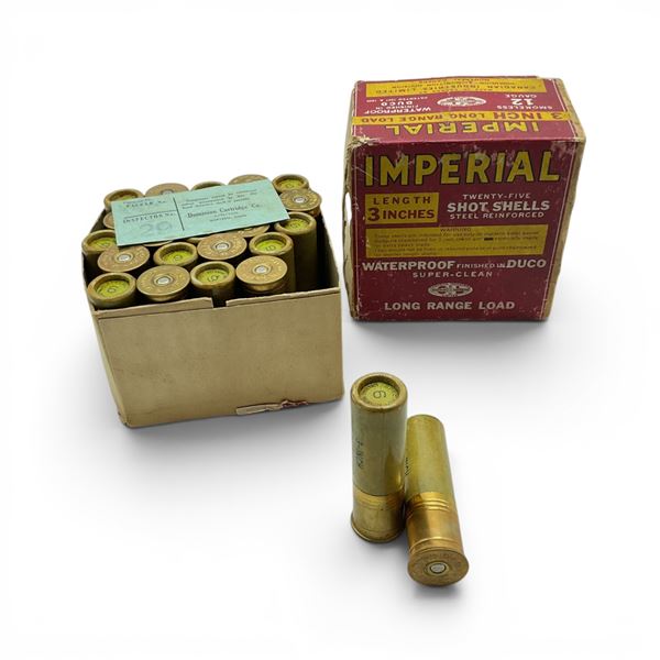 Imperial CIL 12 Ga 3" #6 Ammunition, 25 Rounds ** Rare Box, 1st Yr of 3" Load and Last Yr of 2 Pc Pg