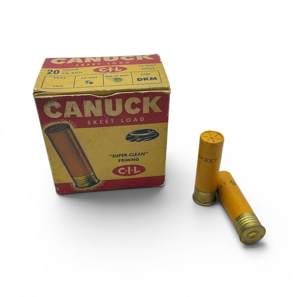 Canuck CIL 20 Ga 2 3/4" #9 Skeet Load Ammunition, 20 Rounds