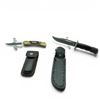 Image 1 : Buck Fixed 5 1/2" Blade Knife in Leather Sheath and Uncle Henry Folding 3" Blade Knife