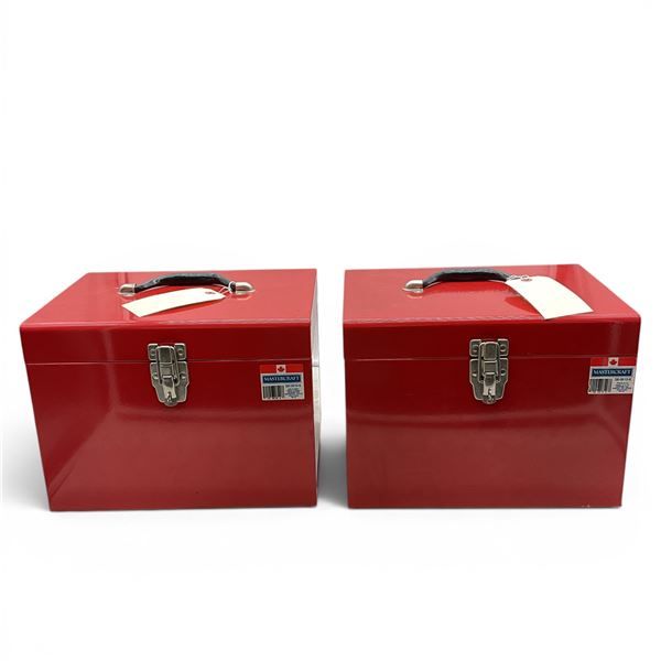 MasterCraft Metal Tool Holder, No Trays, Red X 2 Qty