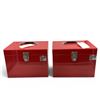 Image 1 : MasterCraft Metal Tool Holder, No Trays, Red X 2 Qty