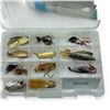 Image 5 : Shimano Tackle Bag With 4 Trays Full of Lures, Hooks, Spoons, Etc