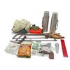 Image 1 : Camping Box Includes Hot/ Cold Thermos, Fanny Pack Mesh Jacket, Gloves, Hand Warmers