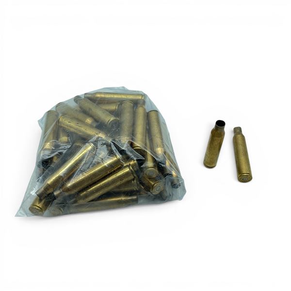 Once Fired 338 Lapua Mag Brass Cases, Approx  44