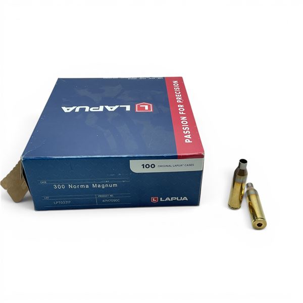 Lapua 300 Norma Mag Brass Cases, 99 Qty, New