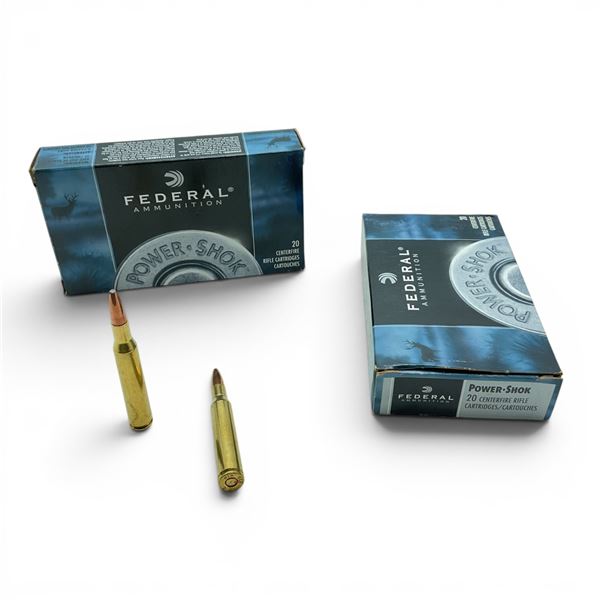 Federal Power Shok 270 Win 130 Grain Speer Grand Slam Ammunition, 40 Rounds
