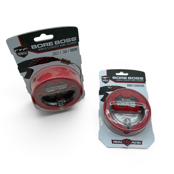 Real Avid Bore Boss Cleaner for 357 Cal/ 38 Cal/ 9 mm and 9 mm Carbine