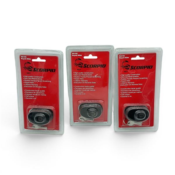 Scorpio Keyed Trigger Lock X 3, New