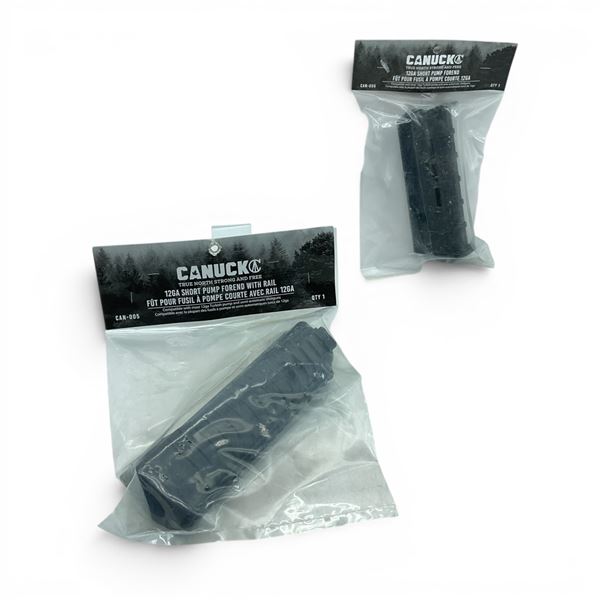 Canuck 12 Ga Short Pump Forend X 2 (One Has Rail), New