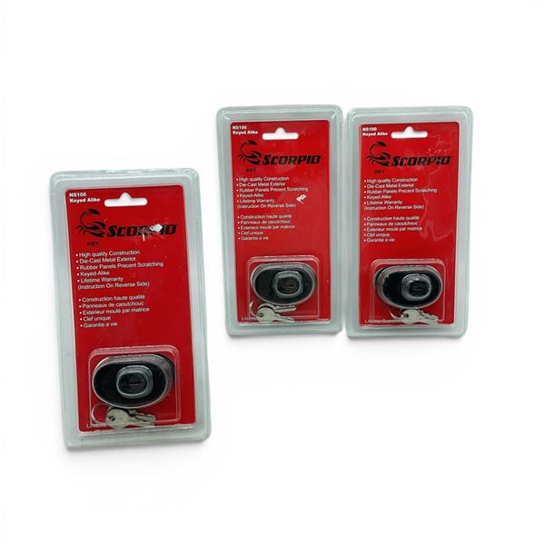 Scorpio Keyed Trigger Lock X 3, New