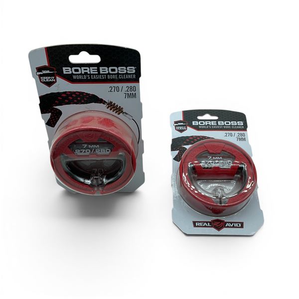Real Avid Bore Boss Bore Cleaner for 7 mm/ 270 Cal/ 280 Cal X 2, New