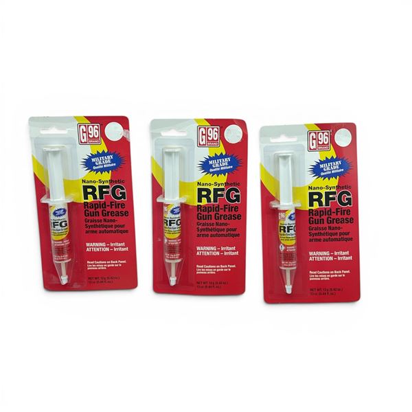 G96 Military Grade Rapid-Fire Gun Grease 12 g/ea X 3
