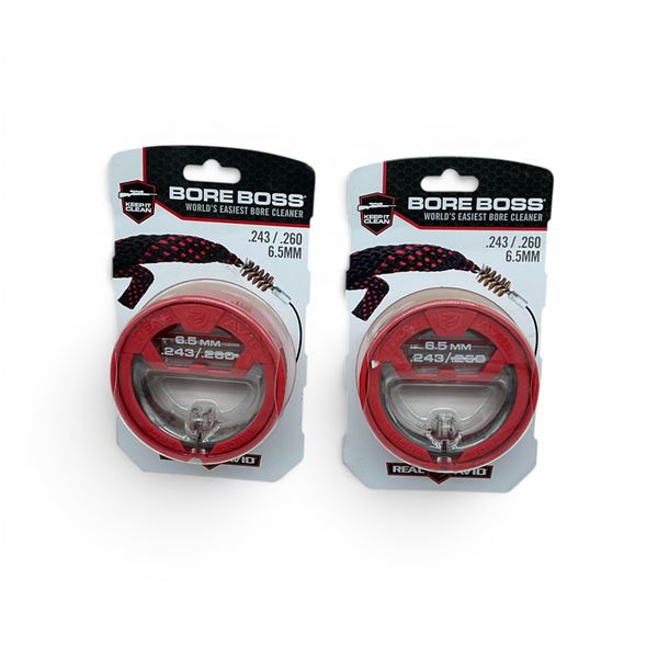 Real Avid Bore Boss Bore Cleaner for 6.5 mm, 243 Cal/ 260 Cal X 2, New