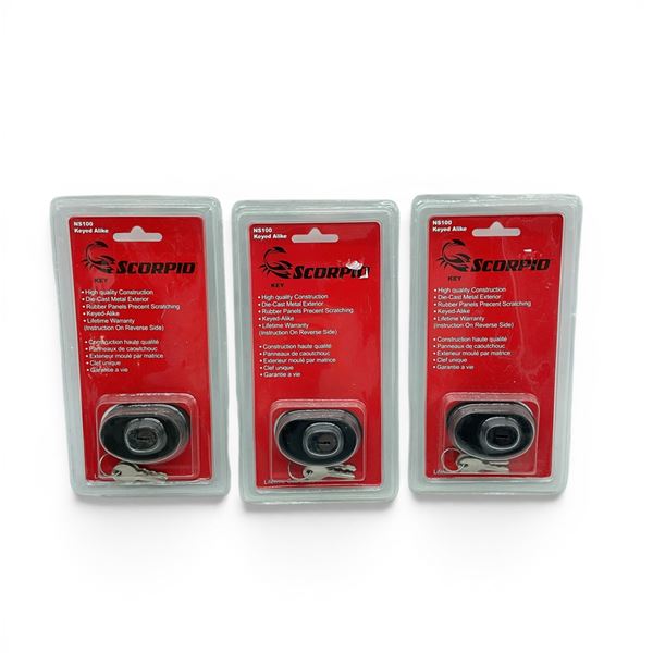 Scorpio Keyed Trigger Locks X 3