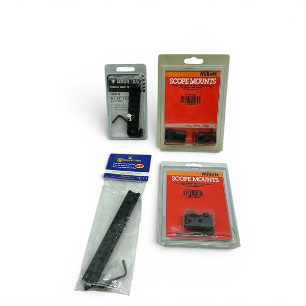 Assorted Scope Mounting Rails X 4