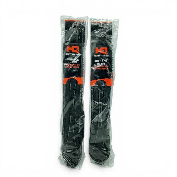 HQ Outfitters Dieback Sling with Swivels, Black X 2