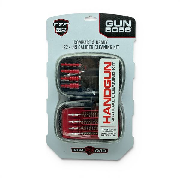 Real Avid Gun Boss Handgun Tactical Cleaning Kit, New